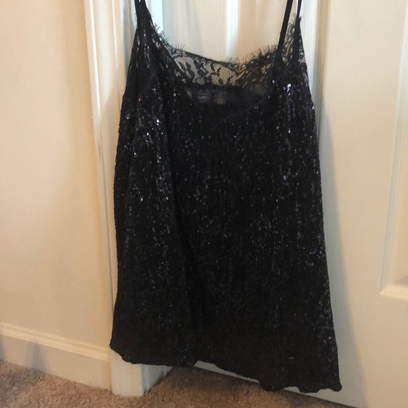 Black sequin tank - Picture 1 of 3